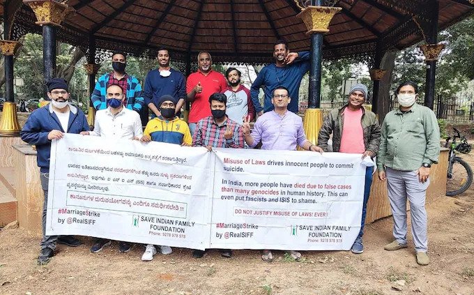 Objection by Indian men on marital rape law