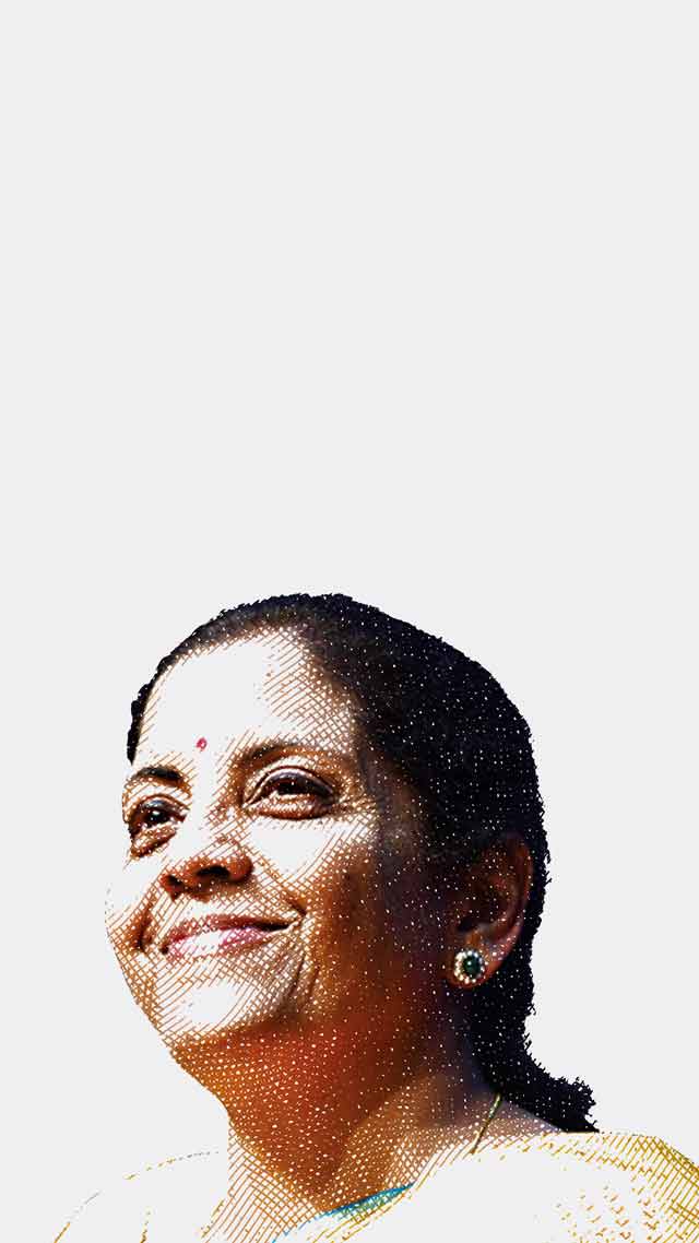 Which House of Parliament does Ms. Sitharaman currently represent?